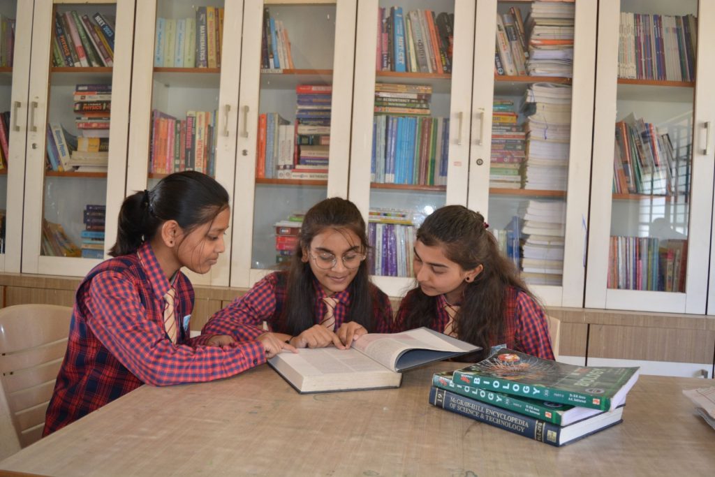Children's are reading at library 
