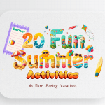 Kids enjoying fun summer vacation activities outdoors before school reopens